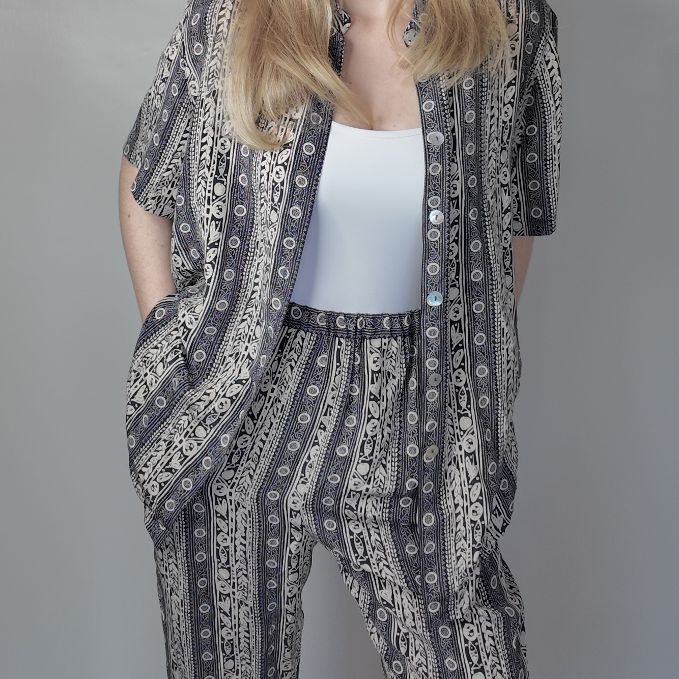 Zweiteiler Vintage Satin (M-XL)