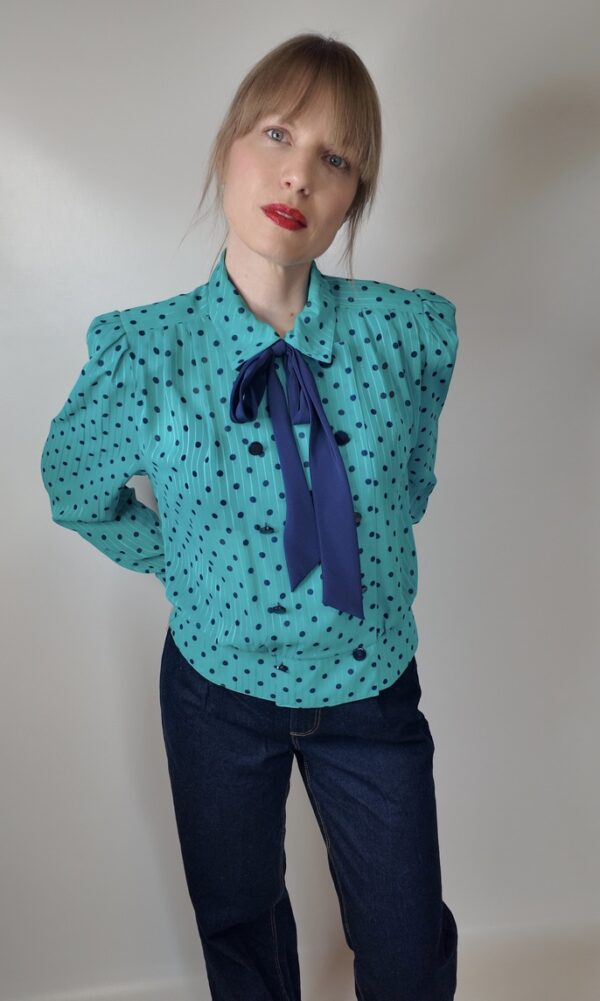Bluse Polka Dot (XS-M) – Bild 2