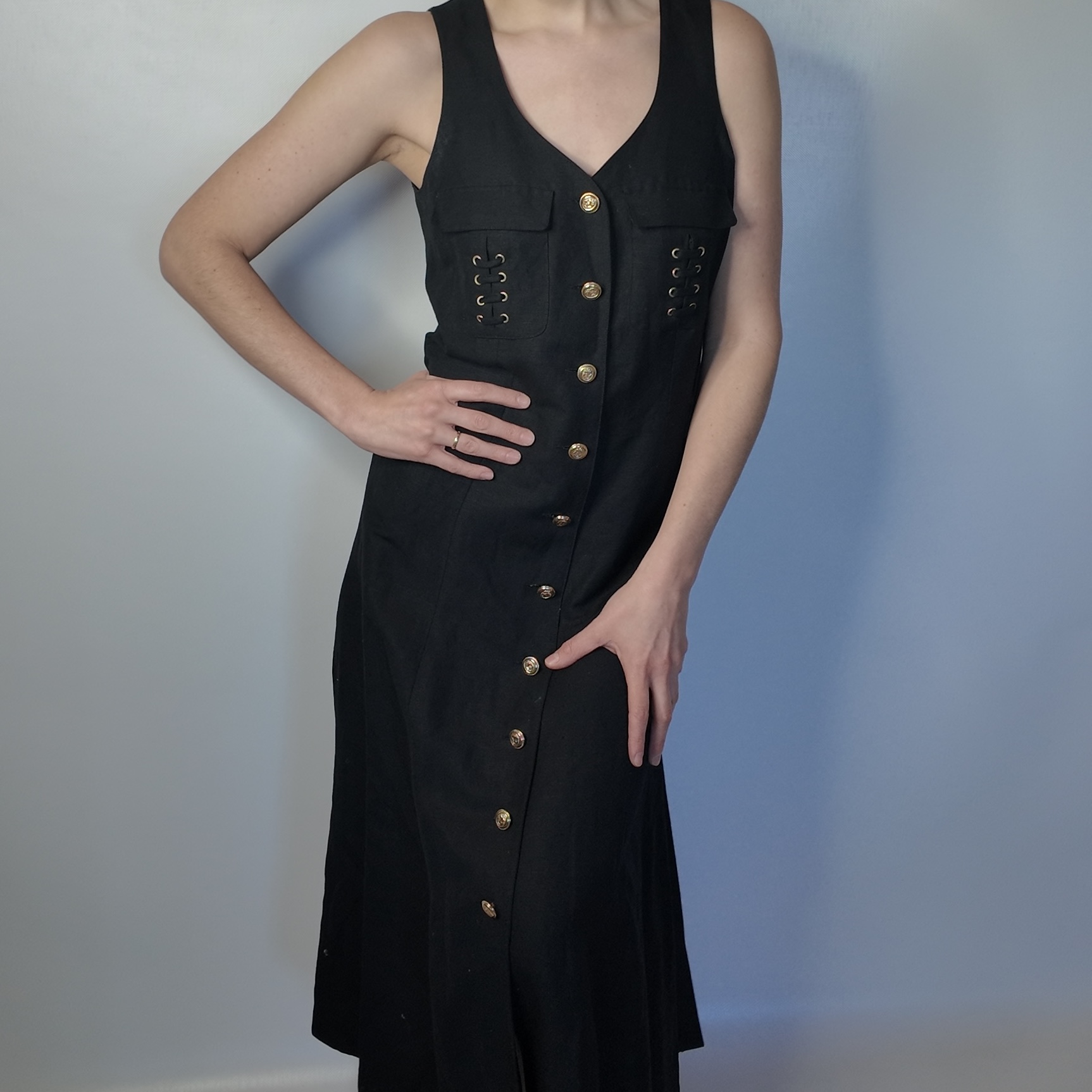 Kleid mit Knopfleiste (M)