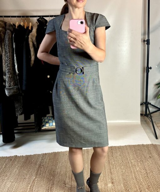 Alternative view of CAROLL Karo Kleid (M)