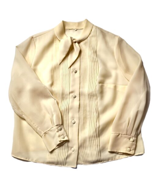 Vintage Bluse mit Schleife (XL)