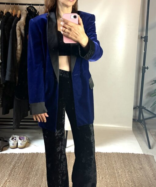 Alternative view of Vintage Escada Samtblazer (M)